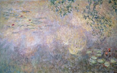 Waterlilies (detail of lower section) by Claude Monet